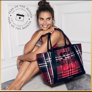 Victoria secret plaid tote